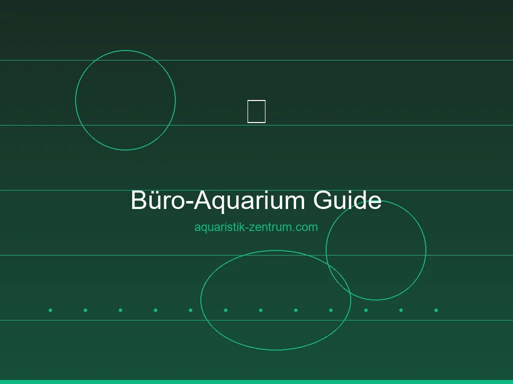 Büro-Aquarium auf dem Schreibtisch